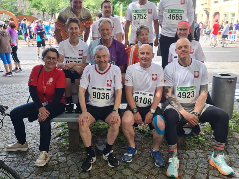 Das Team Caritas beim Bamberger Weltkulturerbelauf 2025