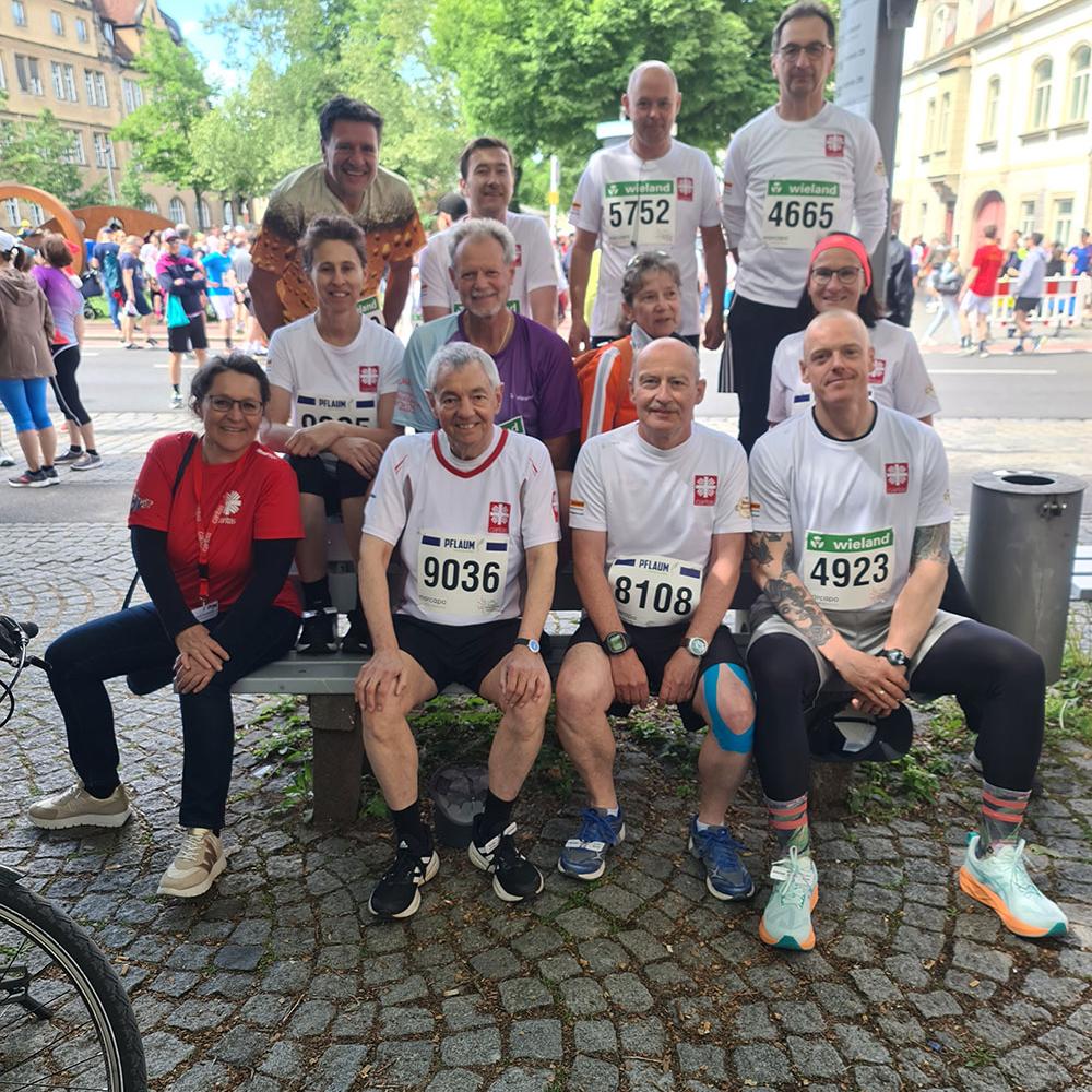 Das Team Caritas beim Bamberger Weltkulturerbelauf 2025