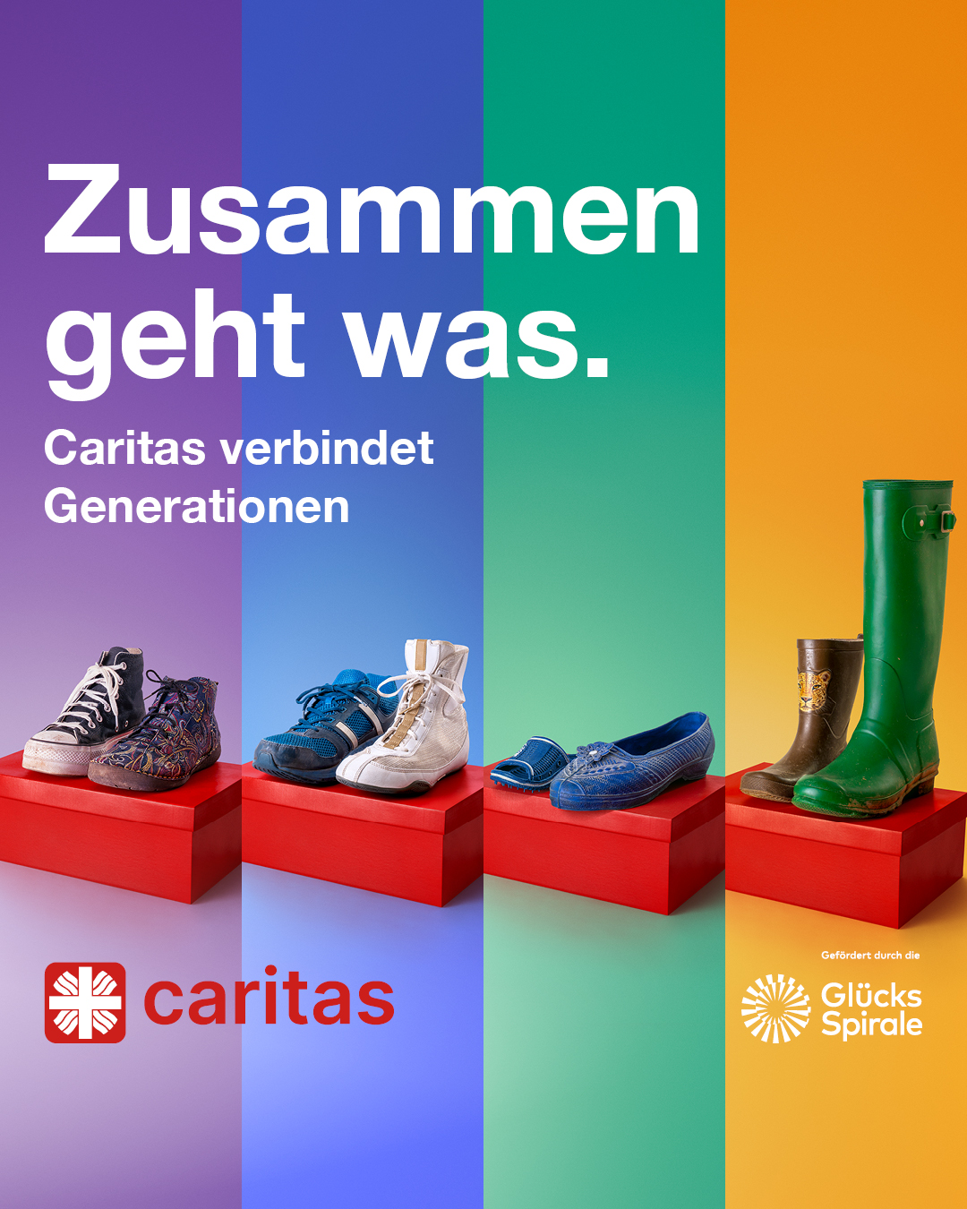 Zusammen geht was. Caritas verbindet Generationen.