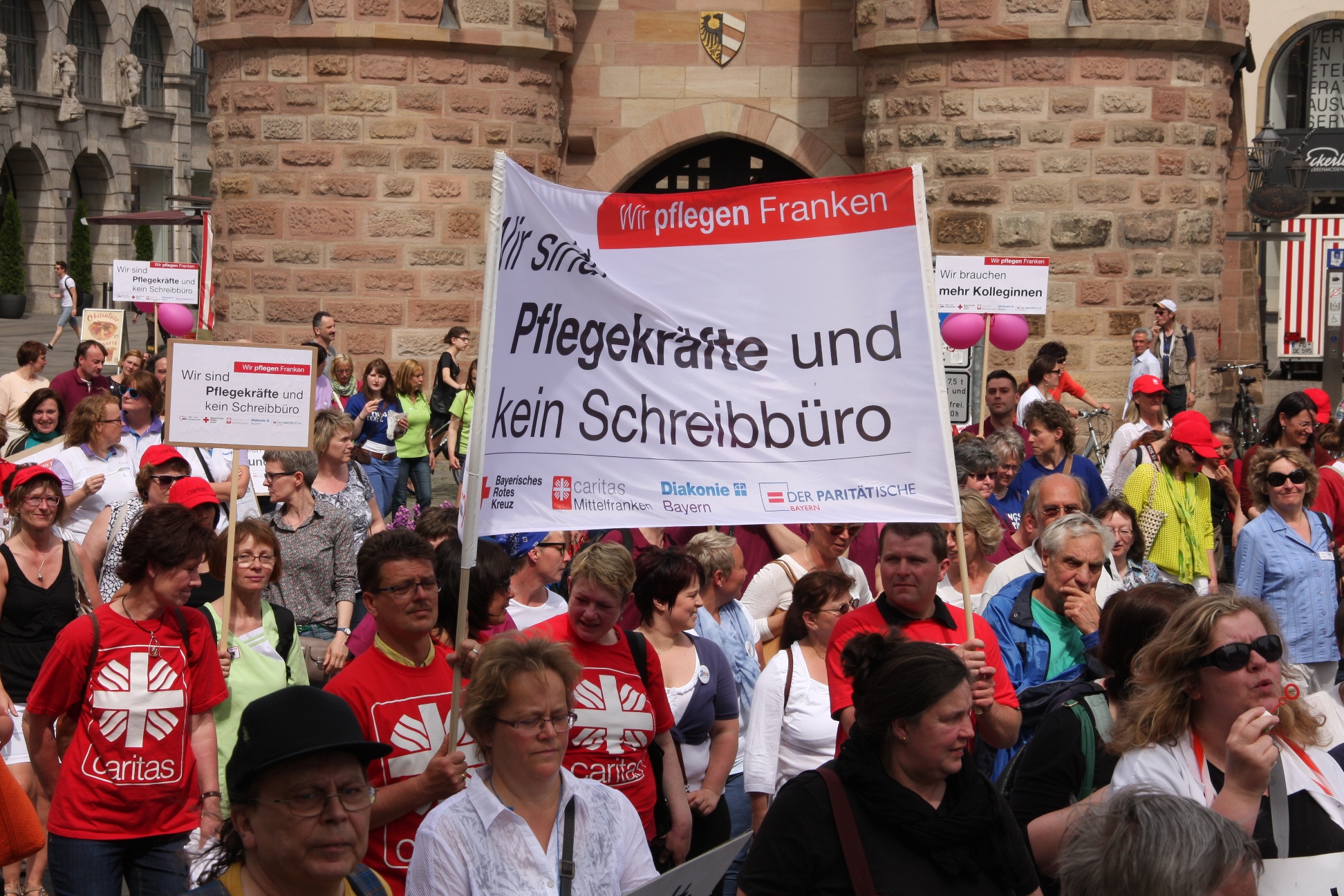 Pflegedemo 2015 Weißer Turm