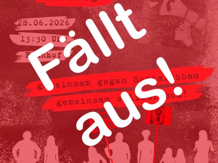 FÄLLT AUS! Der Bamberger Sozialprotest.