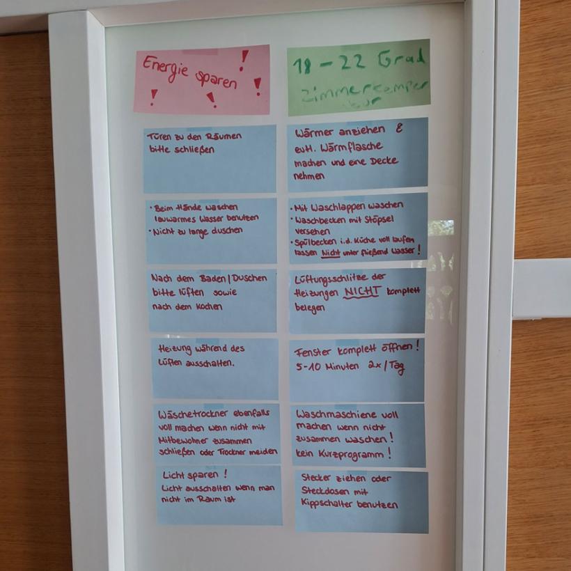 Einer Tagesstruktur folgen: ein Plan hilft.