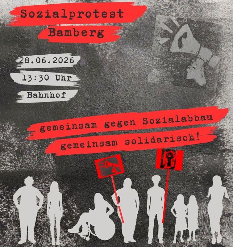 Sozialprotest Bamberg, am 28. Juni