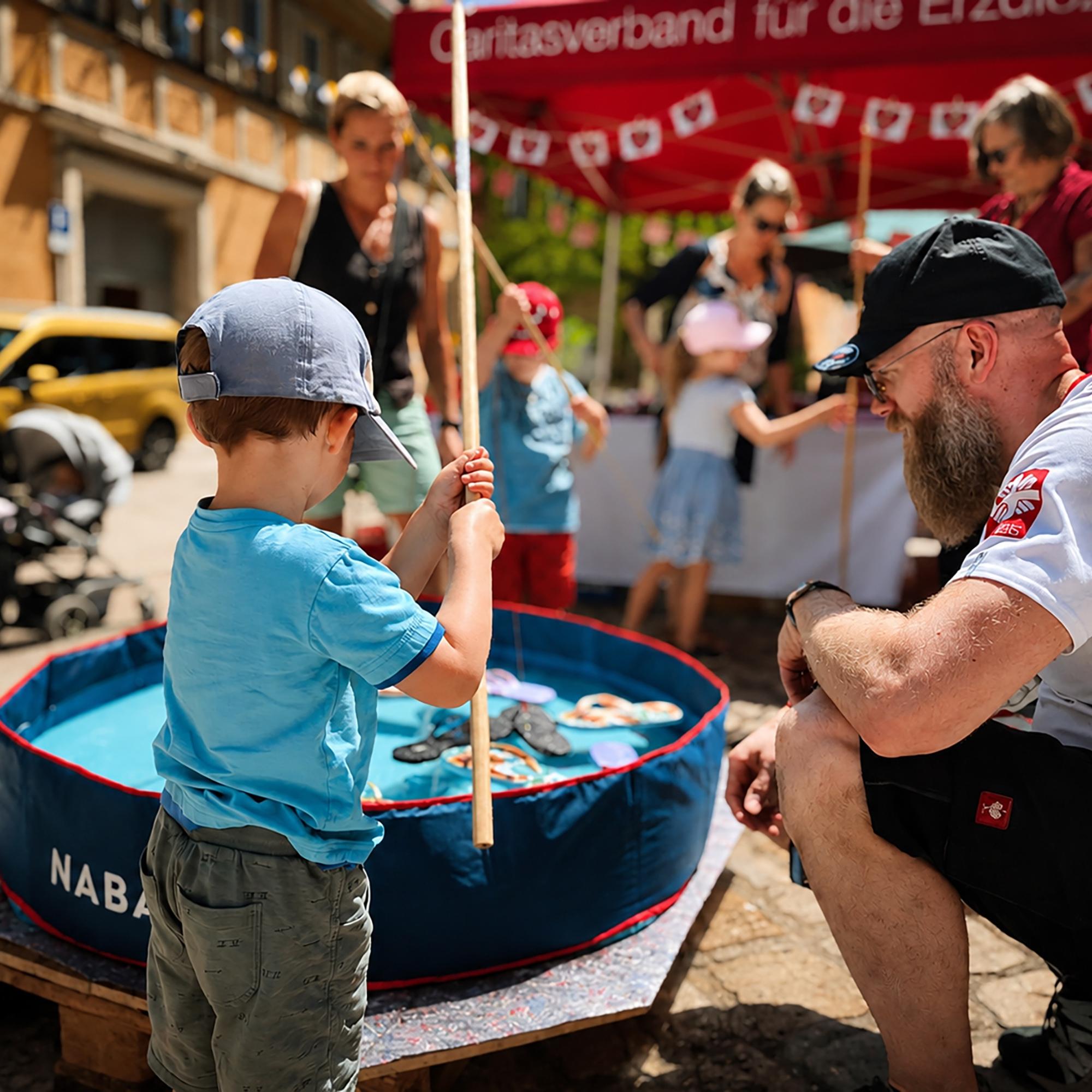 Heinrichsfest Schuhangeln Caritas